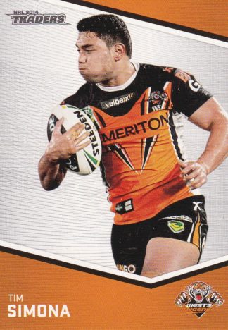 2014 NRL Traders Common Card - Base 173 Tim Simona Wests Tigers