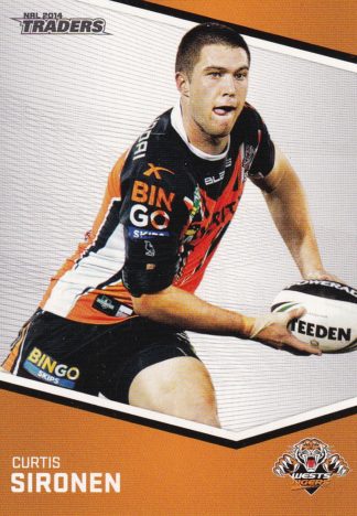 2014 NRL Traders Common Card - Base 174 Curtis Sironen Wests Tigers