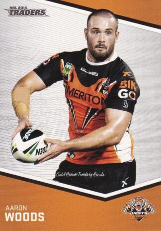2014 NRL Traders Common Card - Base 176 Aaron Woods Wests Tigers