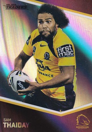 2014 NRL Traders Silver Parallels - P001 Sam Thaiday Brisbane Broncos