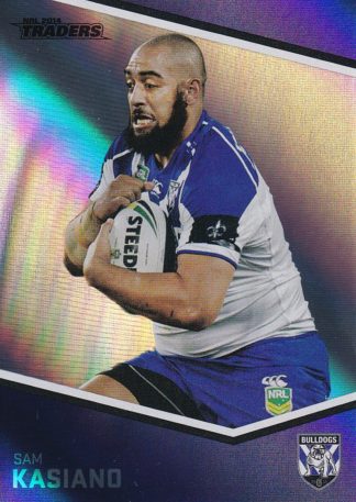 2014 NRL Traders Silver Parallels - P016 Sam Kasiano Canterbury Bulldogs