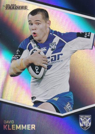 2014 NRL Traders Silver Parallels - P017 David Klemmer Canterbury Bulldogs