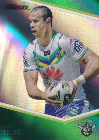 2014 NRL Traders Silver Parallels - P031 Dane Tilse Canberra Raiders