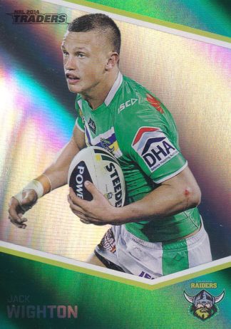 2014 NRL Traders Silver Parallels - P033 Jack Wighton Canberra Raiders