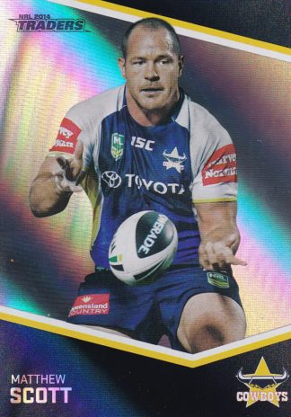 2014 NRL Traders Silver Parallels - P034 Matthew Scott North Qld Cowboys