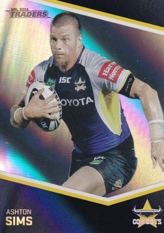 2014 NRL Traders Silver Parallels - P041 Ashton Sims North Qld Cowboys