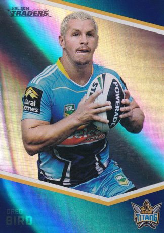 2014 NRL Traders Silver Parallels - P045 Greg Bird Gold Coast Titans