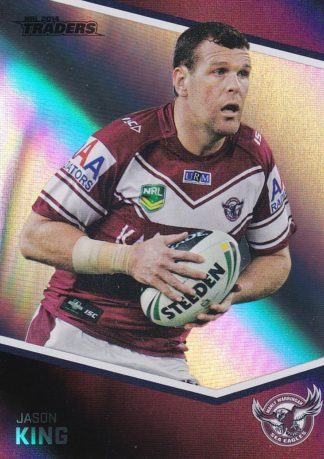 2014 NRL Traders Silver Parallels - P056 Jason King Manly Sea Eagles