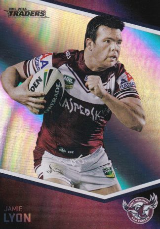 2014 NRL Traders Silver Parallels - P057 Jamie Lyon Manly Sea Eagles
