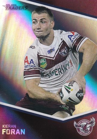 2014 NRL Traders Silver Parallels - P061 Kieran Foran Manly Sea Eagles