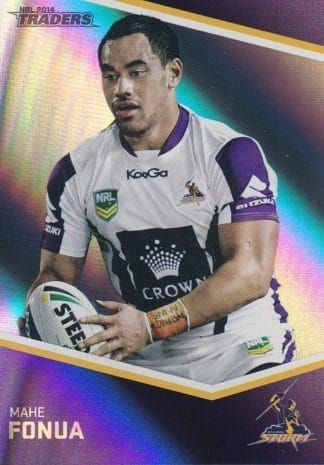 2014 NRL Traders Silver Parallels - P072 Mahe Fonua Melbourne Storm