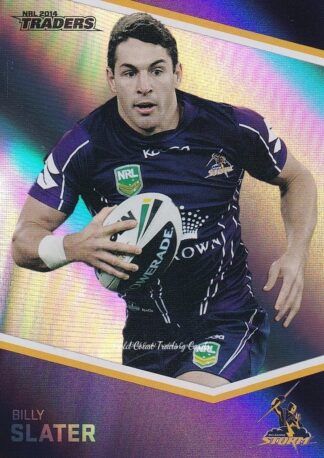 2014 NRL Traders Silver Parallels - P077 Billy Slater Melbourne Storm