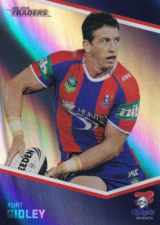 2014 NRL Traders Silver Parallels - P078 Kurt Gidley Newcastle Knights