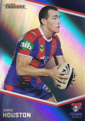 2014 NRL Traders Silver Parallels - P082 Chris Houston Newcastle Knights