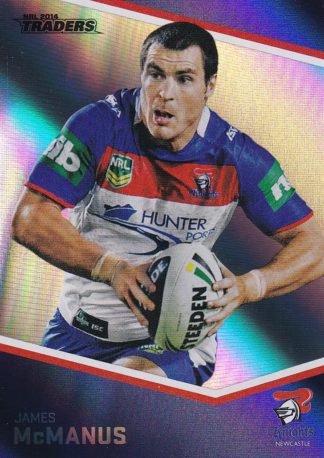 2014 NRL Traders Silver Parallels - P084 James McManus Newcastle Knights