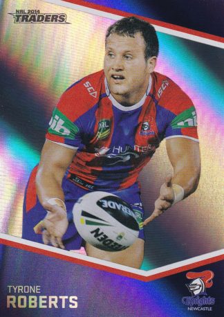 2014 NRL Traders Silver Parallels - P086 Tyrone Roberts Newcastle Knights