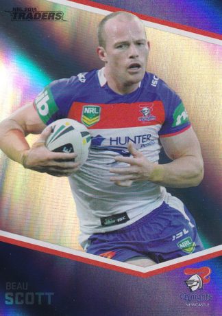 2014 NRL Traders Silver Parallels - P088 Beau Scott Newcastle Knights