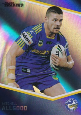 2014 NRL Traders Silver Parallels - P090 Mitchell Allgood Parramatta Eels