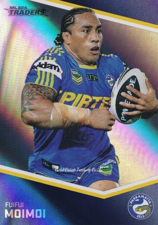 2014 NRL Traders Silver Parallels - P094 Fuifui Moimoi Parramatta Eels