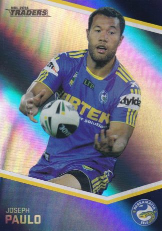 2014 NRL Traders Silver Parallels - P096 Joseph Paulo Parramatta Eels