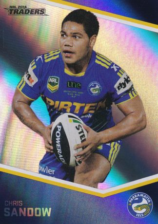 2014 NRL Traders Silver Parallels - P097 Chris Sandow Parramatta Eels