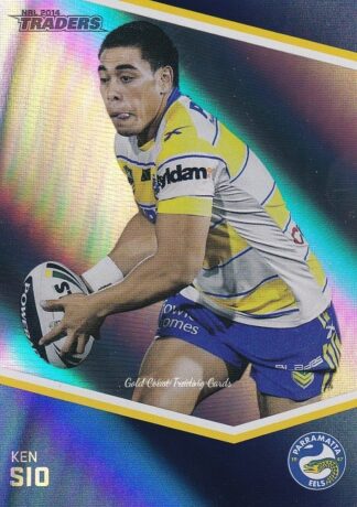 2014 NRL Traders Silver Parallels - P098 Ken Sio Parramatta Eels