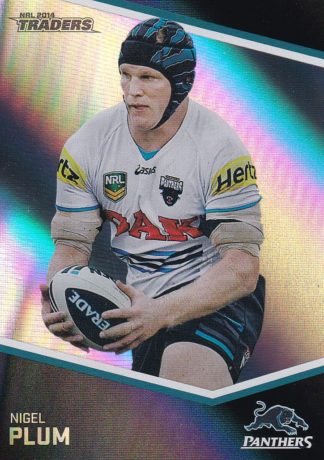 2014 NRL Traders Silver Parallels - P107 Nigel Plum Penrith Panthers