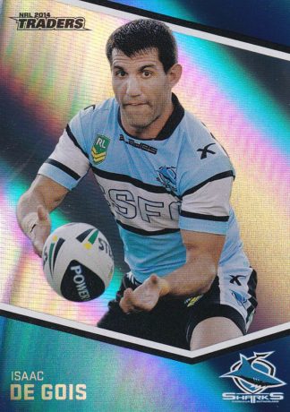 2014 NRL Traders Silver Parallels - P113 Isaac De Gois Cronulla Sharks