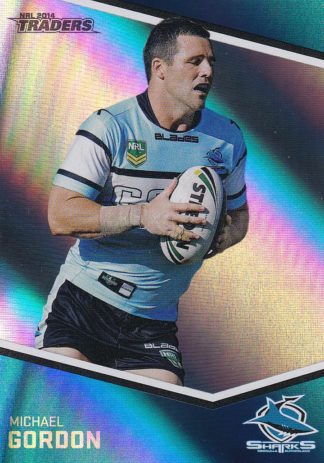 2014 NRL Traders Silver Parallels - P116 Michael Gordon Cronulla Sharks