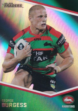 2014 NRL Traders Silver Parallels - P123 George Burgess South Sydney Rabbitohs