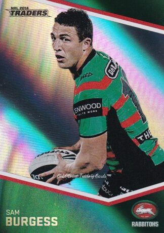 2014 NRL Traders Silver Parallels - P124 Sam Burgess South Sydney Rabbitohs