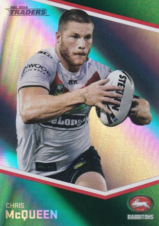 2014 NRL Traders Silver Parallels - P128 Chris McQueen South Sydney Rabbitohs
