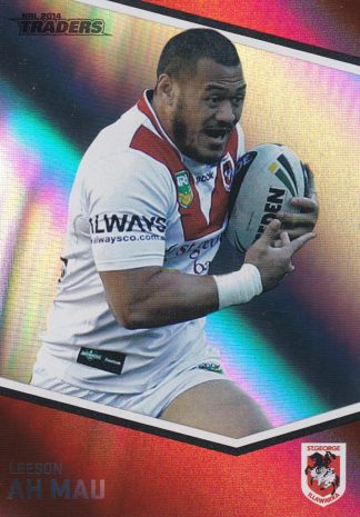 2014 NRL Traders Silver Parallels - P134 Leeson Ah Mau St George Dragons