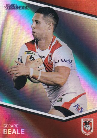 2014 NRL Traders Silver Parallels - P135 Gerard Beale St George Dragons