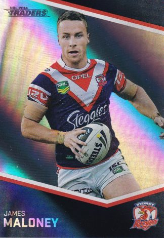 2014 NRL Traders Silver Parallels - P148 James Maloney Sydney Roosters
