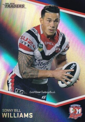 2014 NRL Traders Silver Parallels - P154 Sonny Bill Williams Sydney Roosters