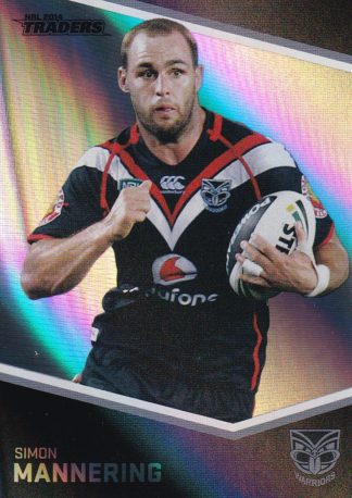 2014 NRL Traders Silver Parallels - P155 Simon Mannering Warriors