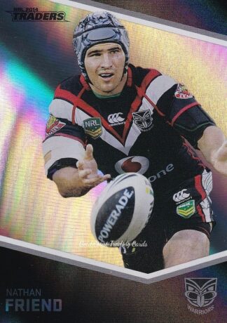 2014 NRL Traders Silver Parallels - P156 Nathan Friend Warriors