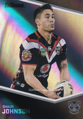 2014 NRL Traders Silver Parallels - P158 Shaun Johnson Warriors