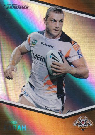 2014 NRL Traders Silver Parallels - P166 Robbie Farah Wests Tigers