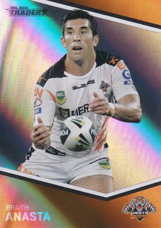 2014 NRL Traders Silver Parallels - P167 Braith Anasta Wests Tigers