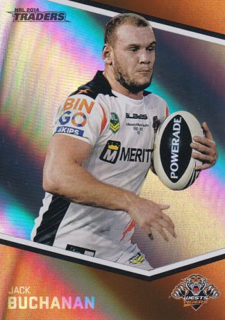 2014 NRL Traders Silver Parallels - P168 Jack Buchanan Wests Tigers