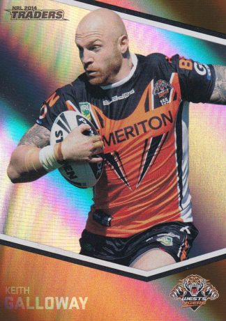 2014 NRL Traders Silver Parallels - P170 Keith Galloway Wests Tigers
