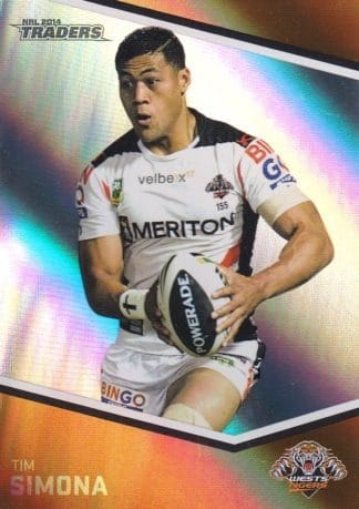 2014 NRL Traders Silver Parallels - P173C Tim Simona Wests Tigers