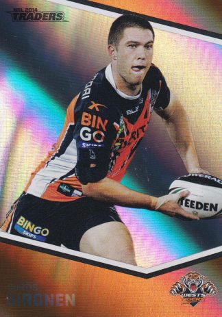 2014 NRL Traders Silver Parallels - P174 Curtis Sironen Wests Tigers