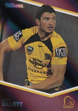 2014 NRL Traders Black Parallels - PS003 Matt Gillett Brisbane Broncos