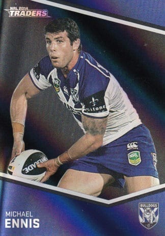 2014 NRL Traders Black Parallels - PS012 Michael Ennis Canterbury Bulldogs