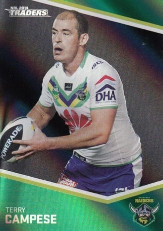 2014 NRL Traders Black Parallels - PS023 Terry Campese Canberra Raiders