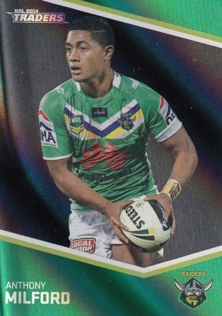 2014 NRL Traders Black Parallels - PS028 Anthony Milford Canberra Raiders