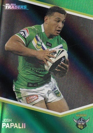 2014 NRL Traders Black Parallels - PS029 Josh Papalii Canberra Raiders